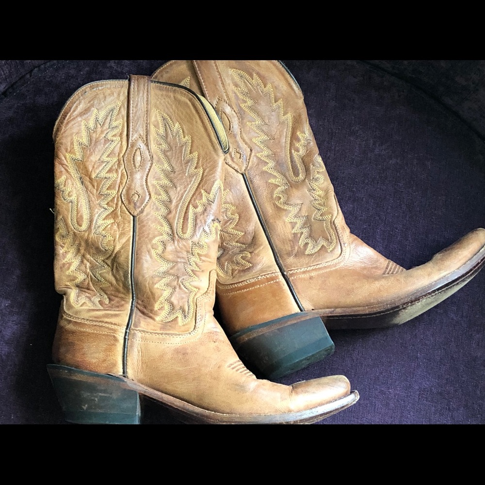 Real Leather Woman Cowboy Boots